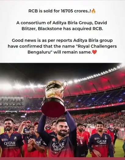 Will RCB Get a New Name Under New Owners Ananya Birla Shares Instagram Update. Will RCB Get a New Name Under New Owners? Ananya Birla Shares Instagram Update