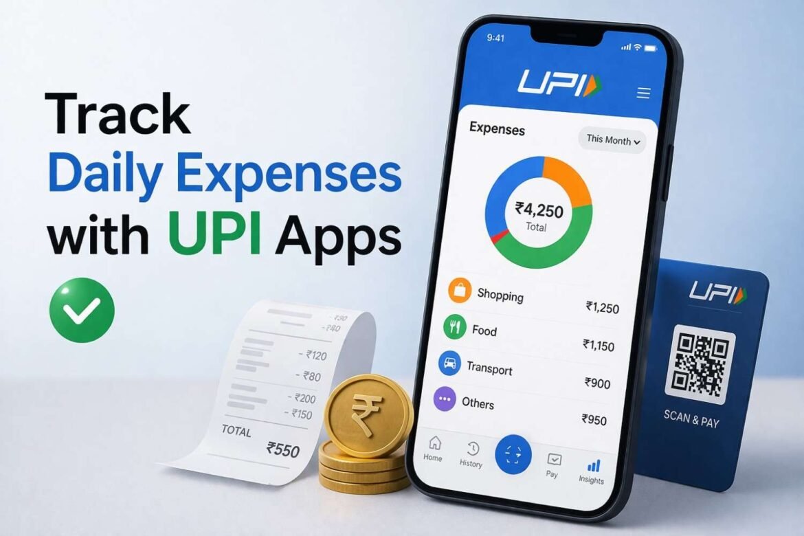 tracking daily expenses using UPI apps